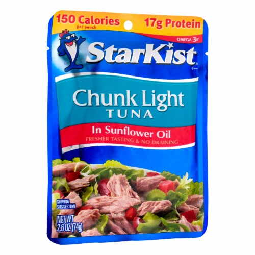 StarKist Chunk Light Tuna in Sunflower Oil Pouch Case Sale Perspective: front