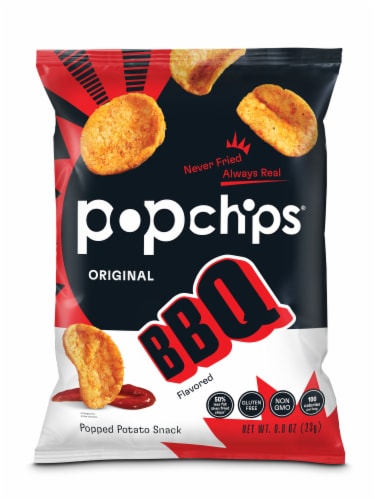 POPCHIPS® BBQ Potato Chips Perspective: front