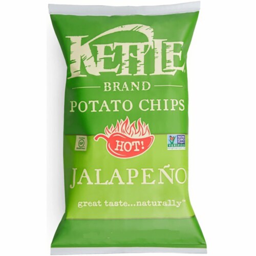 Kettle Jalapeno Potato Chips - 2 oz. bag, 6 per case Perspective: front