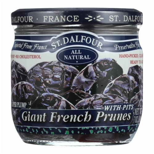 St Dalfour Prunes - French - Giant - With Pits - 7 oz - Case of 6 Perspective: front