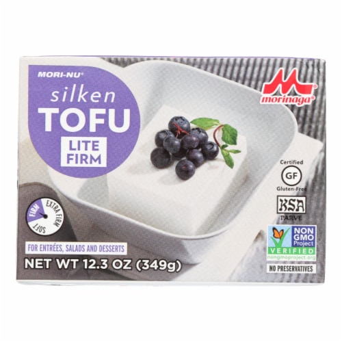 Mori-Nu Silken Tofu - Lite Firm - Case of 12 - 12.3 oz. Perspective: front
