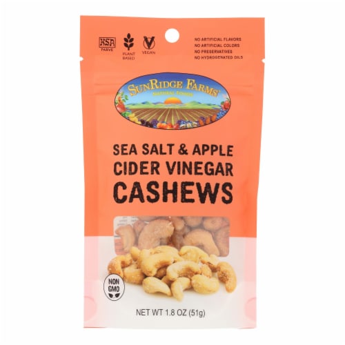 Sunridge Farms Salt and Vinegar Cashews Perspective: front