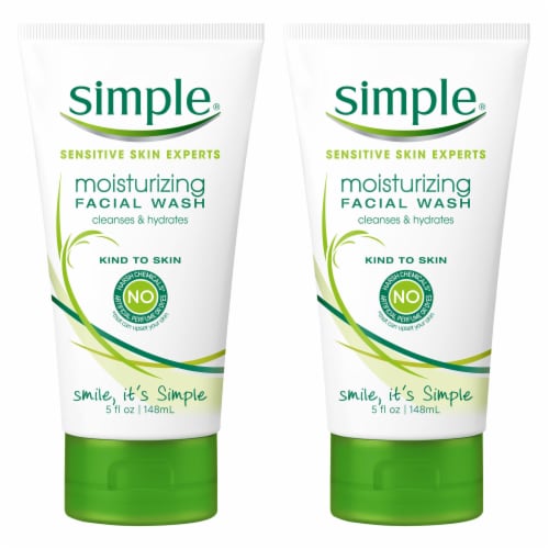 Simple® Exfoliating Facial Wipes Perspective: front