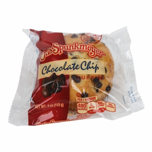 Otis Spunkmeyer Delicious Essentials Chocolate Chip Muffin, 4 Ounce — 24 per case.