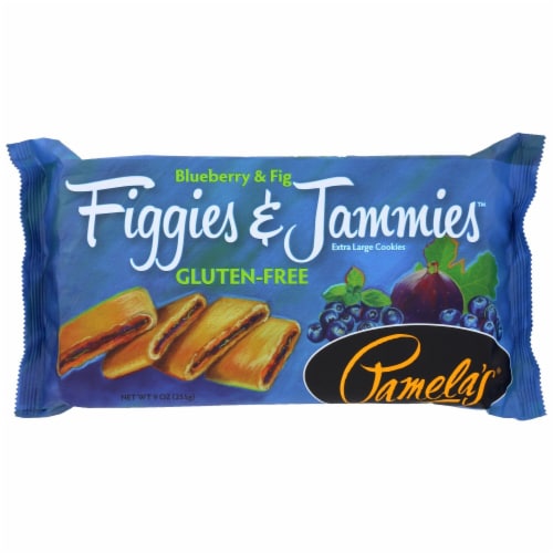 Pamela’S Products Extra Large Cookies, Figgies & Jammies, Blueberry & Fig, 9 Oz. Perspective: front