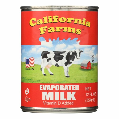 California Farms Evaporated Milk Perspective: front