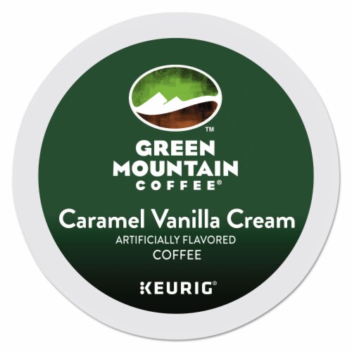 Green Mountain Coffee Caramel Vanilla Cream Flavored Coffee K-Cup® Pods 24 Count Perspective: front