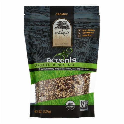 Truroots Organic Trio Quinoa - Accents Sprouted - Case of 6 - 8 oz. Perspective: front