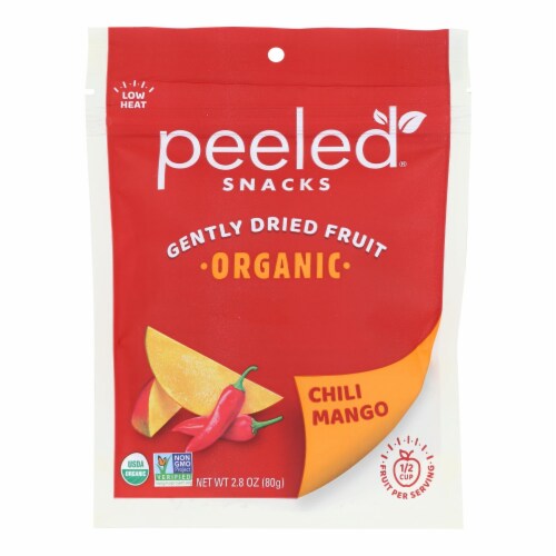 Peeled Organic Chili Mango - Mango with A Kick - Case of 12 - 2.8 oz Perspective: front