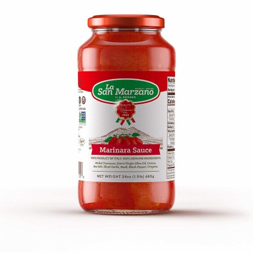 La San Marzano Italian Marinara Sauce, 24 fl oz [Pack of 6] Perspective: front