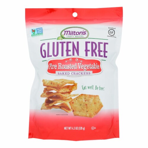 Miltons - Cracker Veg Fire Roasted Gluten Free - Case of 12 - 4.5 OZ Perspective: front