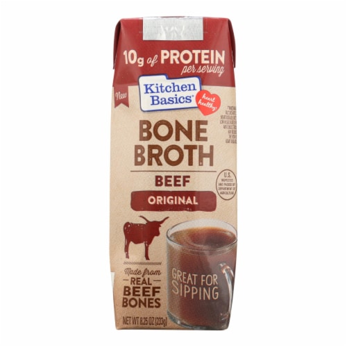 Kitchen Basics Original Beef Bone Broth (12 Pack), 12 ct / 8.25 oz ...