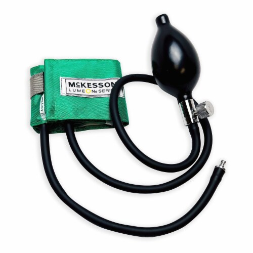McKesson LUMEON Child Cuff Arm Reusable Blood Pressure Cuff and Bulb 1 per Box Perspective: front