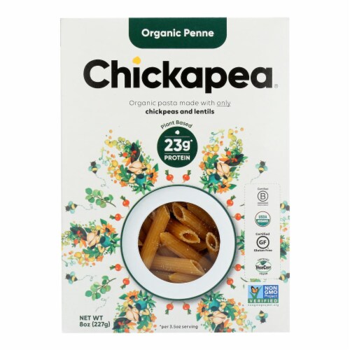 Chickapea® Organic Penne Pasta Perspective: front