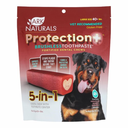 Ark Naturals Protection Brushless Toothpaste Dental Chews for Large Breed Dogs Ark Naturals Protection Brushless Toothpaste Dental Chews for Large Breed Dogs