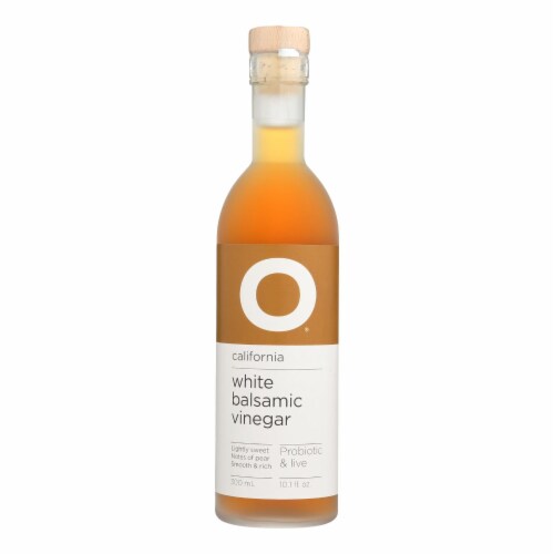 O Olive Oil California White Balsamic Vinegar - Case of 6 - 10.1 FZ Perspective: front