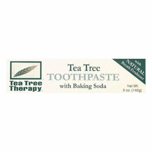 Tea Tree Therapy Tea Tree Toothpaste with Baking Soda, 5 OZ Perspective: front