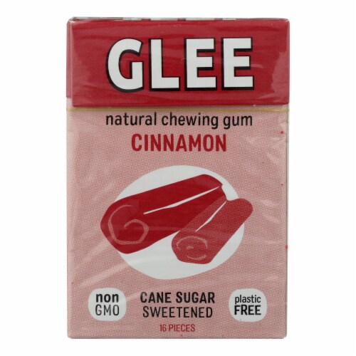 Glee Gum Chewing Gum - Cinnamon - Case of 12 - 16 Pieces Perspective: front