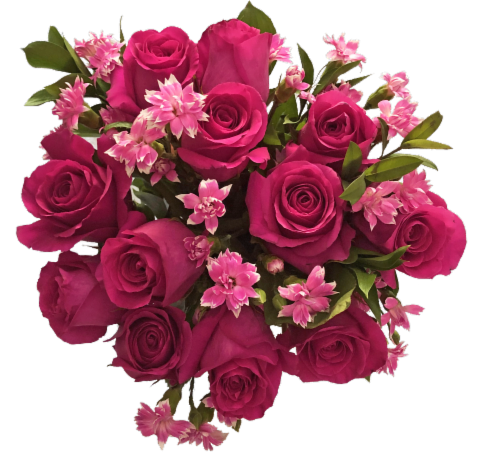 Exquisite Pink Rose Bouquet (Approximate delivery is 1-3 Days) Perspective: front