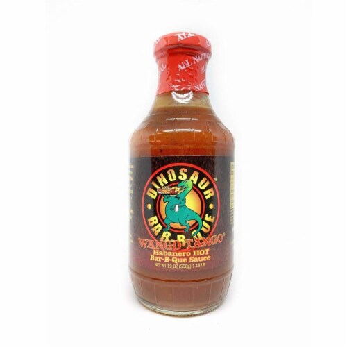 Dinosaur Wango Tango Habanero Hot Bar-B-Que Sauce, 19 oz [Pack of 6] Perspective: front