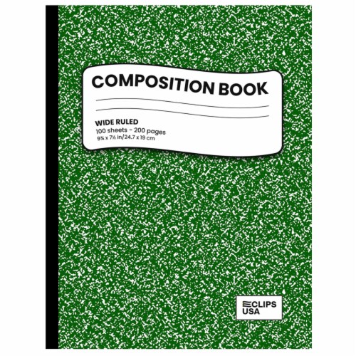 Composition Notebook, WR, 100 Sheets, Green, 1 ea - Kroger