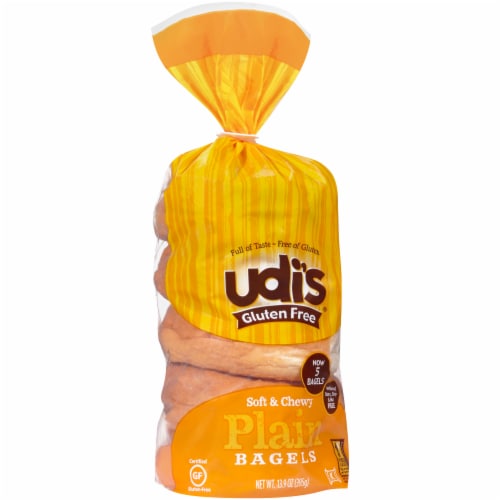 Udis Plain Bagel, 13.9 Ounce — 8 per case.