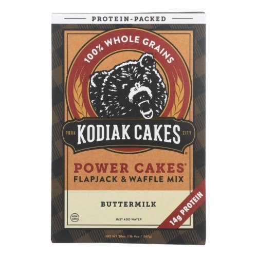 Kodiak Cakes Power Cakes Flapjack & Waffle Mix - Case of 6 - 20 OZ Perspective: front
