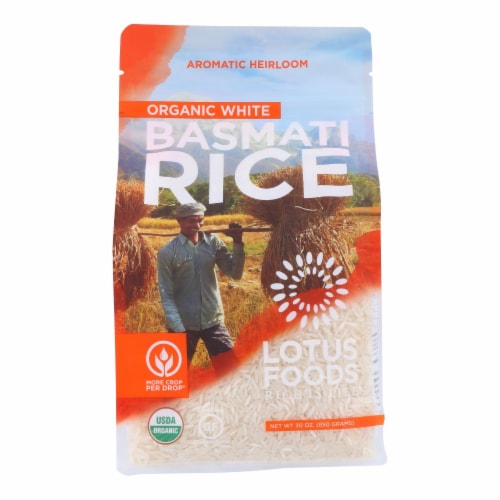 Lotus Foods Organic Rice - Basmati - Case of 6 - 30 oz Perspective: front