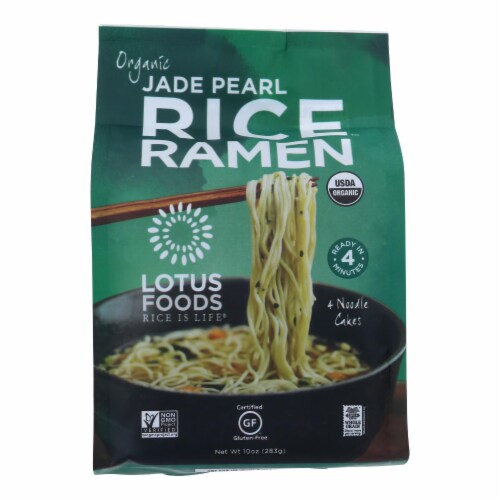 Lotus Foods Ramen Organic Jade Pearl Rice™ Ramen Cakes Perspective: front