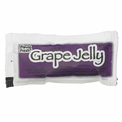 Flavor Fresh Grape Jelly Pouch, 0.5 Ounce -- 200 per case. Perspective: front