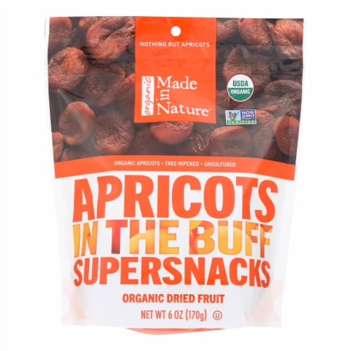 Made In Nature Apricots Organic Dried Fruit  - Case of 6 - 6 OZ Perspective: front