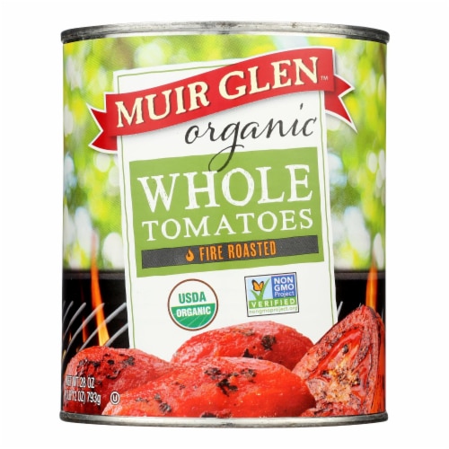 Muir Glen™ Fire Roasted Whole Tomatoes Perspective: front