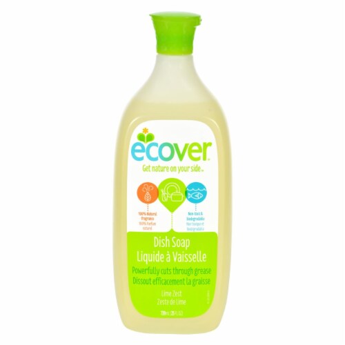 Ecover Liquid Dish Soap - Lime Zest - 25 oz - Case of 6 Perspective: front