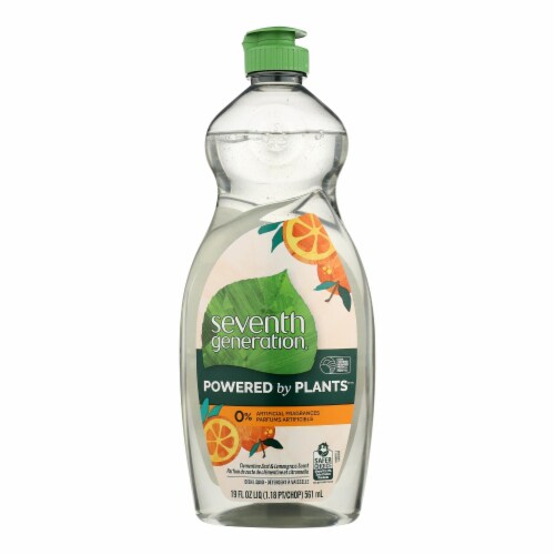 Seventh Generation Dish Liquid Lemongrass Clementine Hand Wash Perspective: front