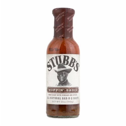 Stubb's BBQ Baste - Moppin? Sauce - Case of 6 - 12 oz. Perspective: front