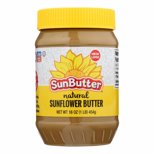 Sunbutter® Natural Crunch Sunflower Butter Perspective: front