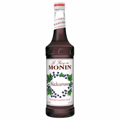 Blackcurrant Flavor Syrup, 750 Milliliter -- 12 Case Perspective: front
