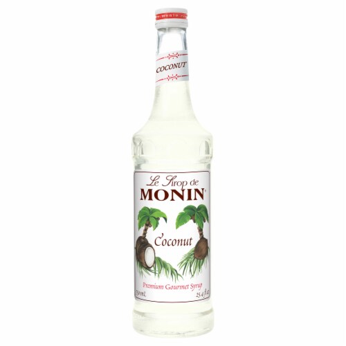 Glass Coconut Flavor Syrup, 750 Milliliter -- 12 Case Perspective: front