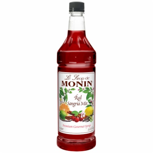 Red Sangria Flavor Syrup,1 Liter -- 4 Case Perspective: front