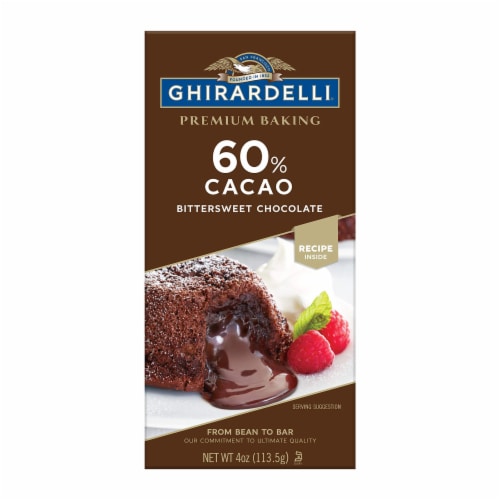 Ghirardelli premium 60 cacao bittersweet chocolate baking bar 12 ct