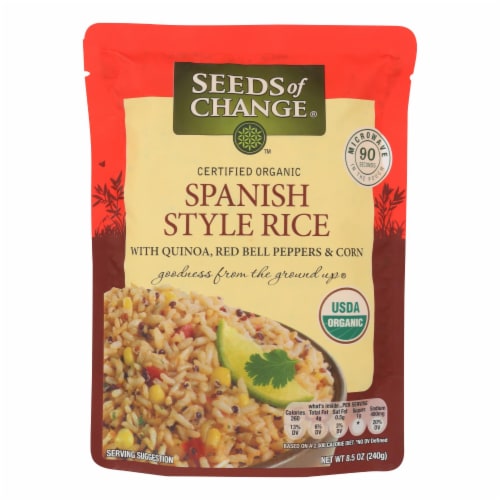 Seeds of Change® Organic Microwavable Spanish Style Rice with Quinoa Perspective: front
