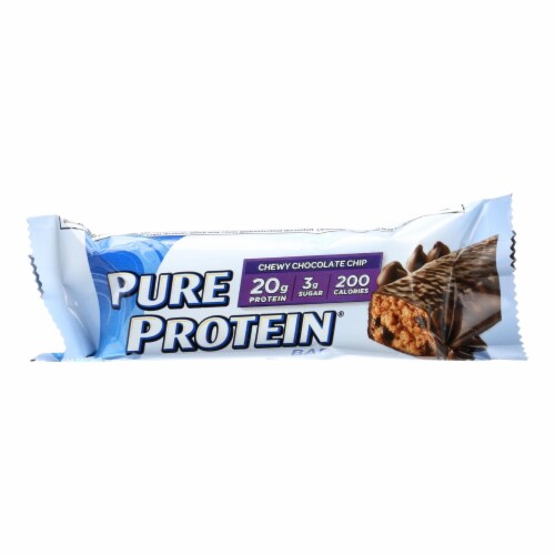 Pure Protein Bar - Chocolate Chip 50 Grams - Pack of 6 Perspective: front