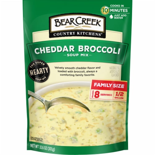 Bear Creek Country Kitchens® Cheddar Broccoli Soup Mix Case Sale Perspective: front