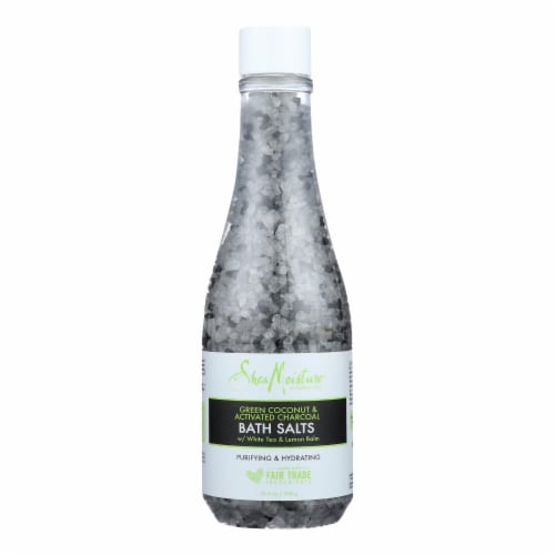 Shea Moisture - Bath Salt Green Coconut Charcoal - 1 Each - 10.5 OZ Perspective: front