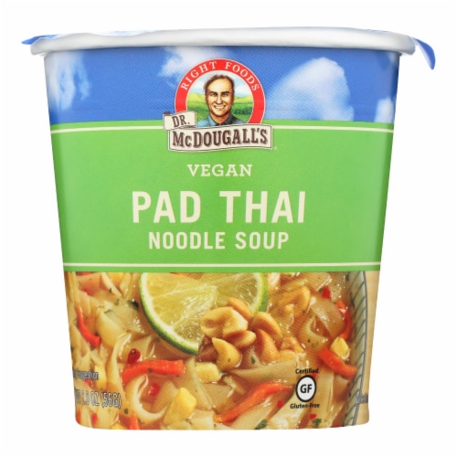 Dr. McDougall's Vegan Pad Thai Noodle Soup Big Cup - Case of 6 - 2 oz. Perspective: front