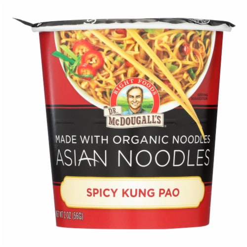 Dr. Mcdougall’S Asian Noodle Soup, Spicy Kung-Pao  - Case of 6 - 2 OZ Perspective: front