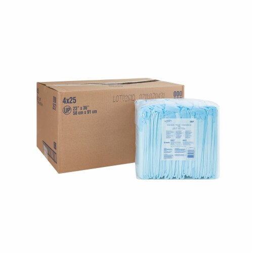 TENA Ultra Disposable Underpad Polymer 23X36 357 100 pads Perspective: front