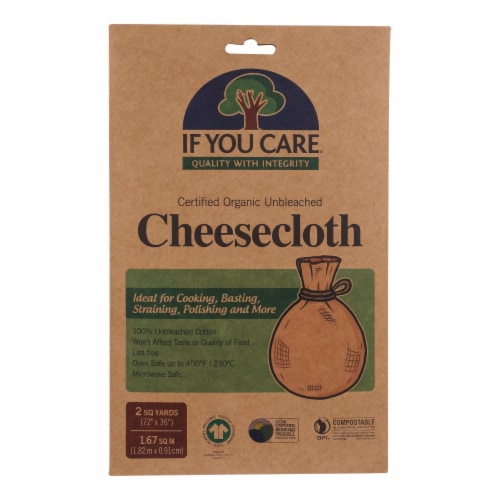 If You Care Cheesecloth - Unbleached - Case of 24 - 2 Yard Perspective: front
