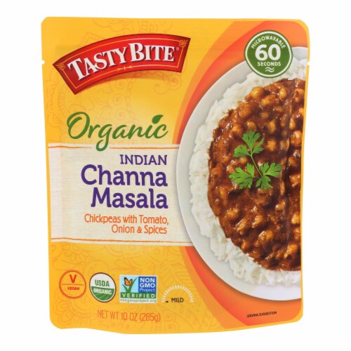 Tasty Bite® Organic Channa Masala Microwave Entree Perspective: front