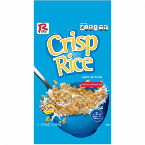Ralston Foods Crispy Rice Cereal, 28 Ounce -- 4 per case. Perspective: front